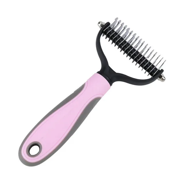 Grooming Brush For Pet Dog Cat Deshedding Tool Rake Comb Fur Remover Reduce Hair 12