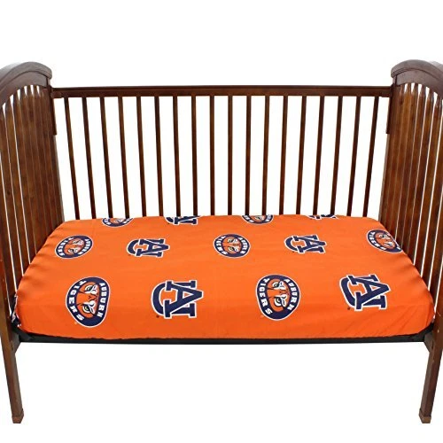 College Covers Auburn Tigers Pair of Fitted Crib Sheets 28" x 52" x 6"