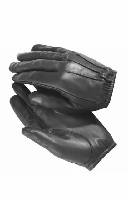 POLICE Leather Gloves - Leather CUT RESISTANT PATROL DUTY SEARCH GLOVES