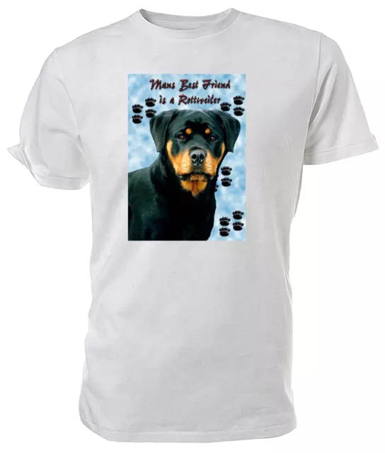 Rottweiler Dog T shirt, Mans Best Friend  Choice of size & colours mens/womens