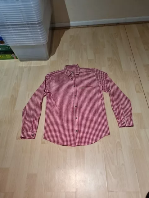 ORIGINAL STOCKERPOINT RED WHITE GINGHAM SHIRT MENS S Hemd Campos3 Rot