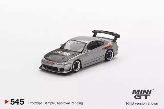 Mini Gt 1/64 Nissan Silvia Top Secret (S15) Silver (Rhd) Mgt00545-R