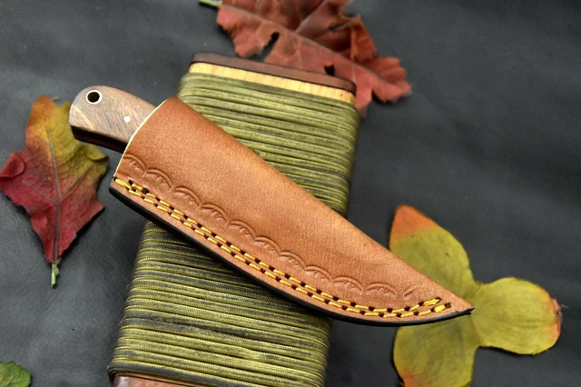 Custom 5.9"OAL Hand Forged Damascus Steel Skinning Hunting Knife Handmade (A9-F) 6
