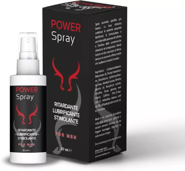 Spray Ritardante per Uomini Lubrificante 30 Ml Energizzante Stimolante