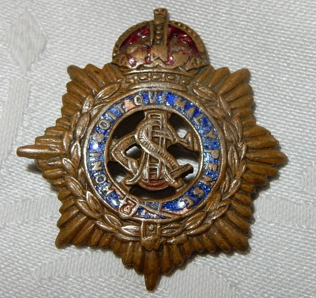 WW1 ERA ASC Army Service Corps Sweetheart Badge British Military World ...