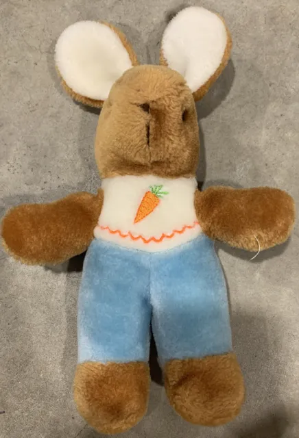 Vintage 1982 Gund Bunnikins Bunnykins Small 11” Plush Stuffed Bunny Rabbit