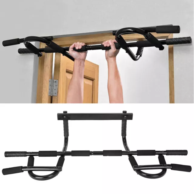 Pull Up Chin Up Bar Doorway Wall Exercise Home Gym Workout Station Fitness Abs 3