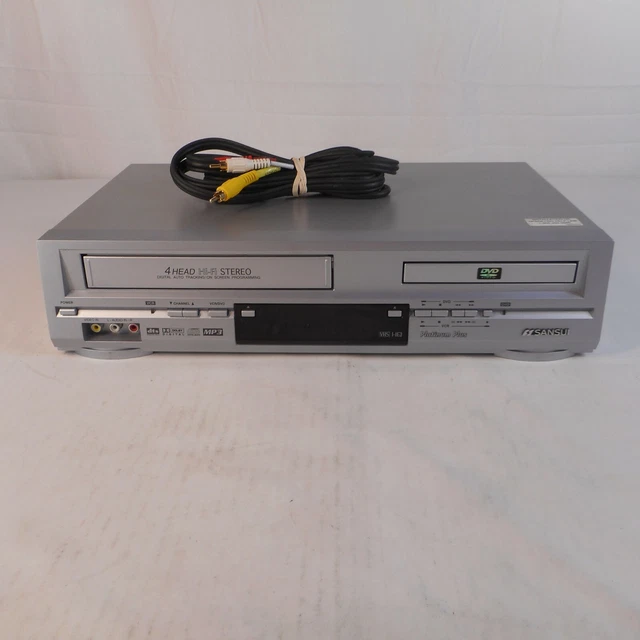 SANSUI VRDVD4000B DVD Player VHS Recorder VCR Combo 4 Head Hi-Fi Stereo ...