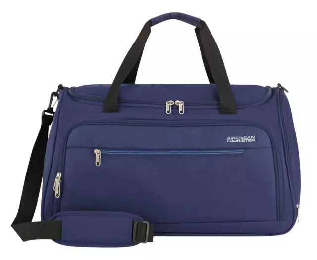 American Tourister Heat Wave Duffle 55 / 22 Reisetasche Combat Navy dunkelblau