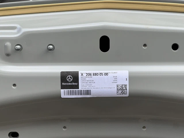 BRANDNEU ORIGINAL MERCEDES Benz C Klasse W206 Haube A2068800500 EUR