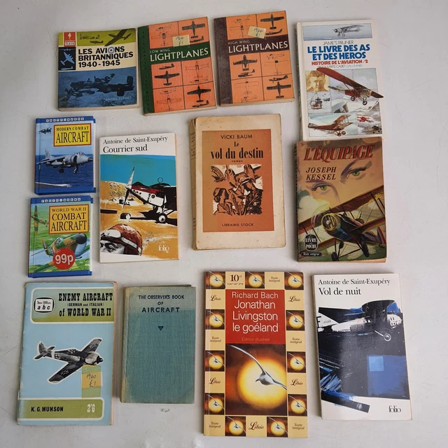 Lot de 8 Livres anciens des Bibliothèque Rose & Verte, Années 1950 à 1970 - Label Emmaüs