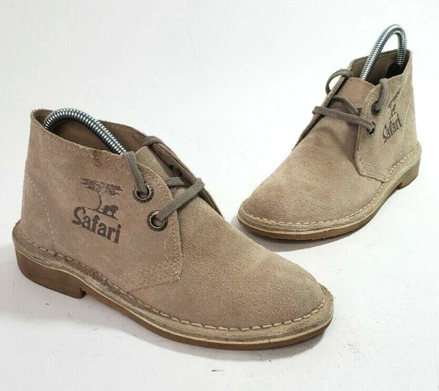 BATA SAFARI CHUKKA Boots Sz 4.5 US 4 UK 37 EU Beige Suede  display picture 2