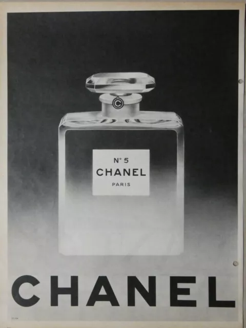 Publicité De Presse 1963 Parfum Chanel N°5 Paris .