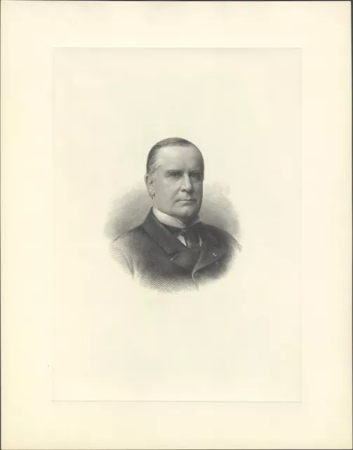 U.1940s. Bep Ufficiale Presidenziale Ritratto, Affondato, William Mckinley