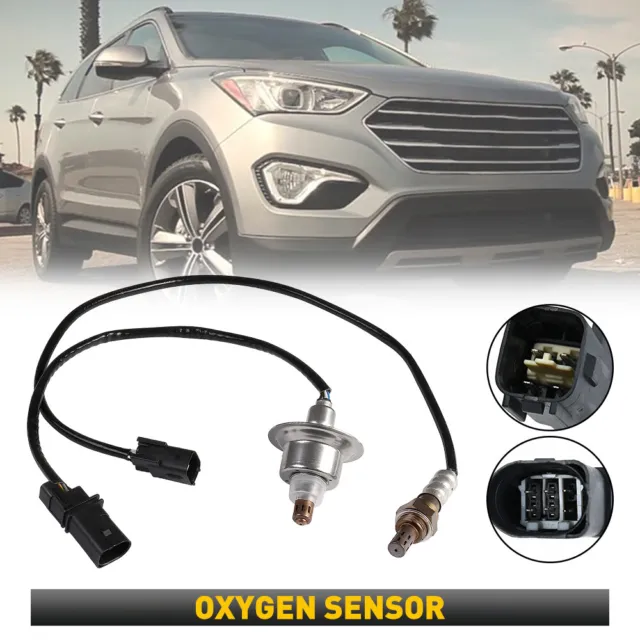 2Pcs Upstream+Downstream Oxygen O2 Sensor For 2014-2015 Hyundai Sonata 2.4L