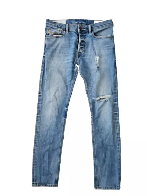 Fantastici jeans diesel azzurri tepphar jeans skinny crepe look usato W29 L30