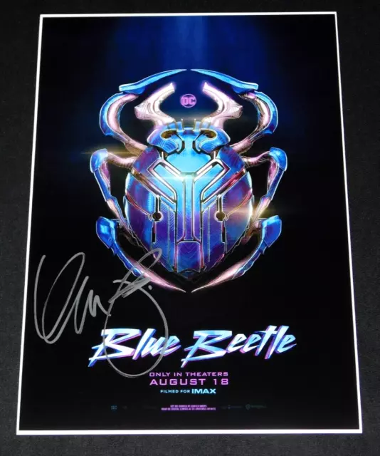 George Lopez "Rudy Reyes" Signed Blue Beetle 12X18 Movie Poster Dc Comics!!!