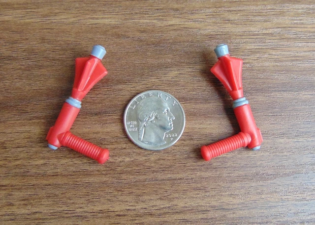 MOTU Masterverse ZODAC Figure x2 Blaster Pistol RED GUN Weapon Lot Custom Fodder