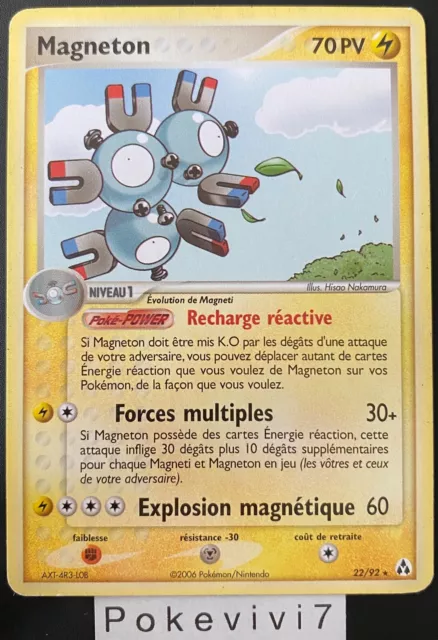 Pokemon Card MAGNETON 22/92 Rare Block EX Legend Makers FR USED