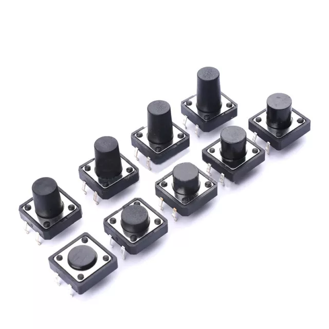 12x12mm SPST Small Mini Micro Momentary Tactile Push Button Switch PCB Mounted
