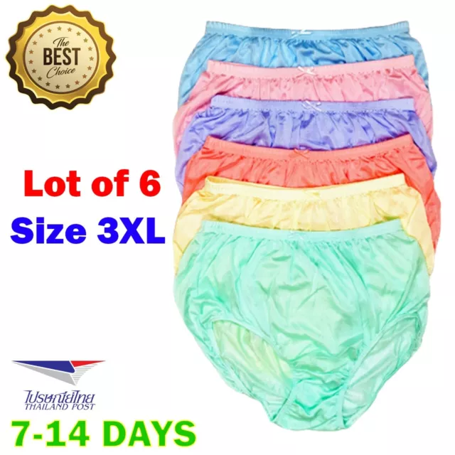 x12 Nylon Panties Women Men Underwear Knickers Lot Set Wholesale M L XL 2XL