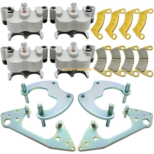 Front Rear Brake Calipers All 4 W/Pads for Polaris RZR XP 1000 2015 2016-2022