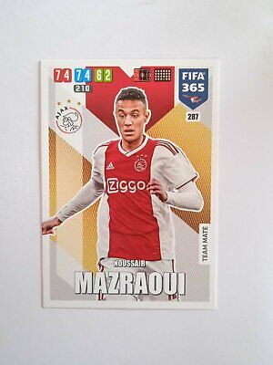 Panini Adrenalyn Fifa 365 2019-20 2020 n.287 Noussair Mazraoui Ajax 