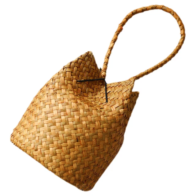 Sac d'algues tissé pour femmes, sac cadeau d'été, pochette cadeau chinoise,