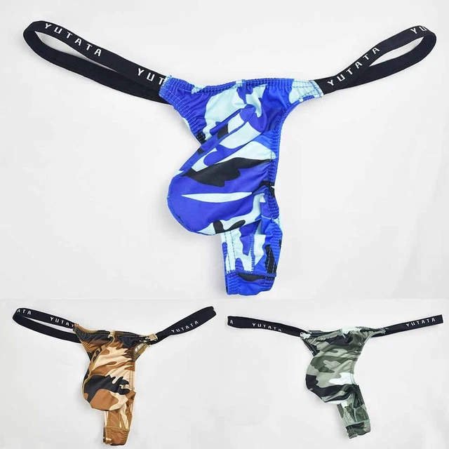 MENS SEXY SATIN GString Bikini Briefs Underwear Low Rise Thong