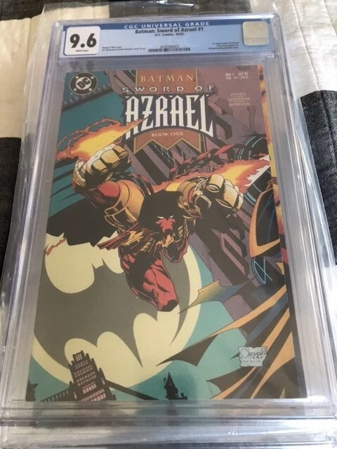 DC Batman Sword of Azrael #1 1992 cbcs 9.6