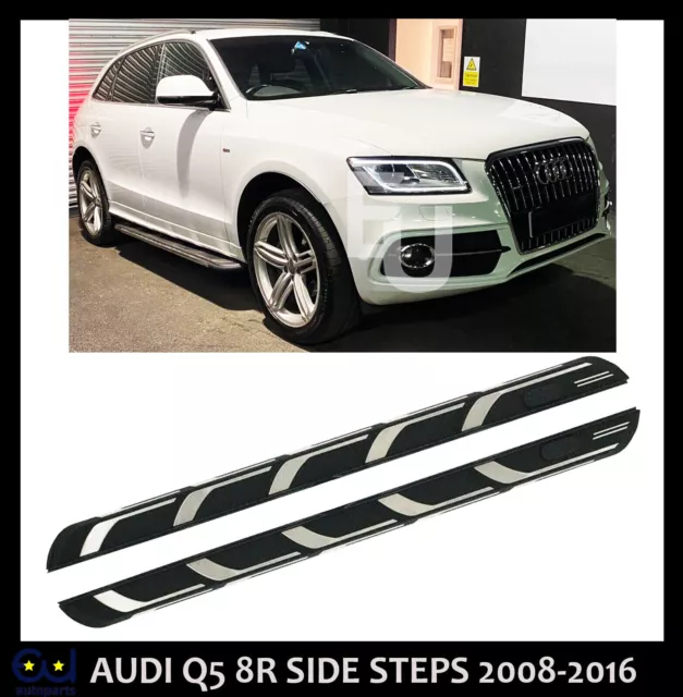 FOR AUDI Q5 2008 2016 8R Side Steps Running Boards Oem Style New