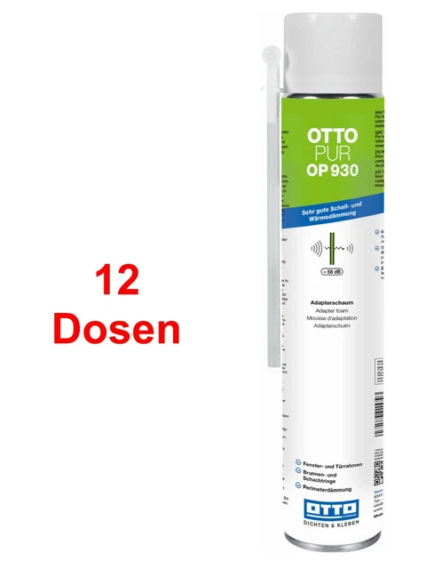 1K-Montageschaum Ottopur OP930 12 X 750ml Mousse Isolante Mousse Montage Mousse