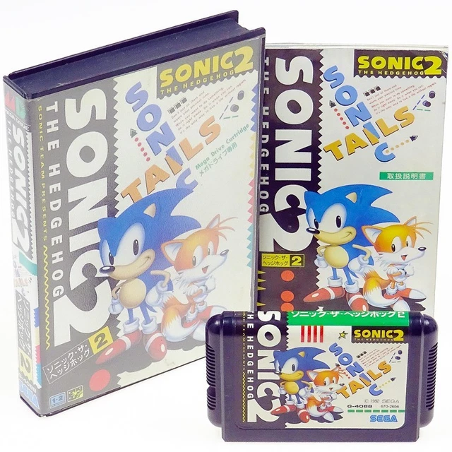 Sonic 2 Sur Mega Drive – Version Japonaise NTSC-J, Complet, Très Bon état (1992)