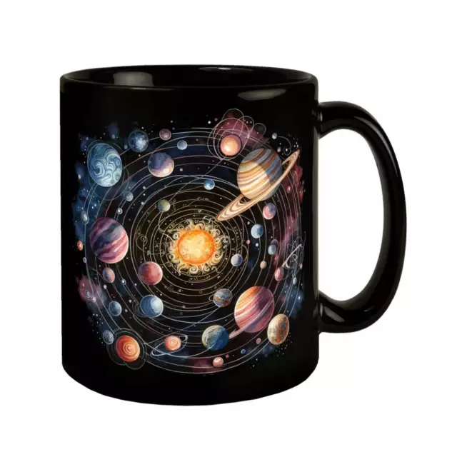 TASSE Sonnensystem Spruch Keramik Kaffeebecher Geschenk Kaffeetasse Becher Mug