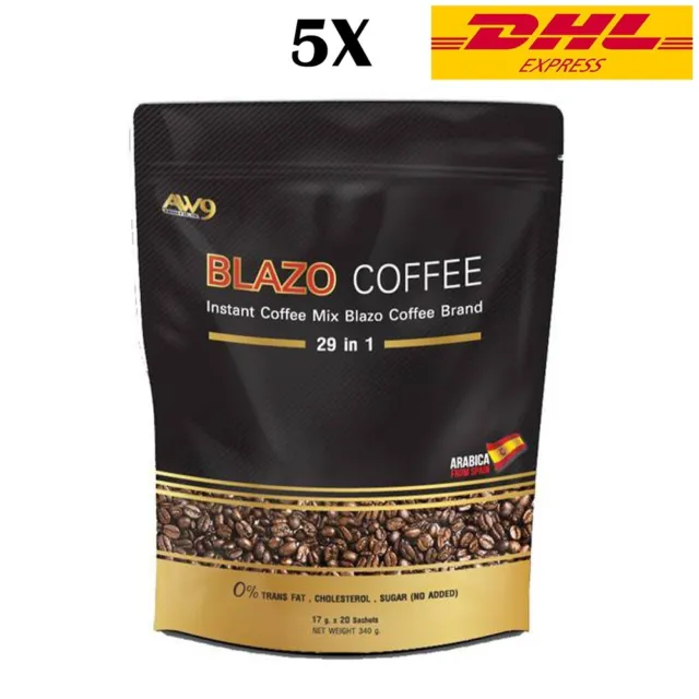 Blazo Coffee Powder Instant Control Fat Slimming Shape Weight Manage Non-Fat 5X