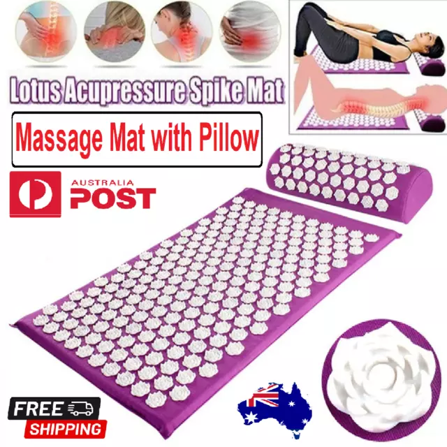 Yoga Massage Acupressure Mat Shakti Lying Sit Mats Pain Stress Soreness Relax AU