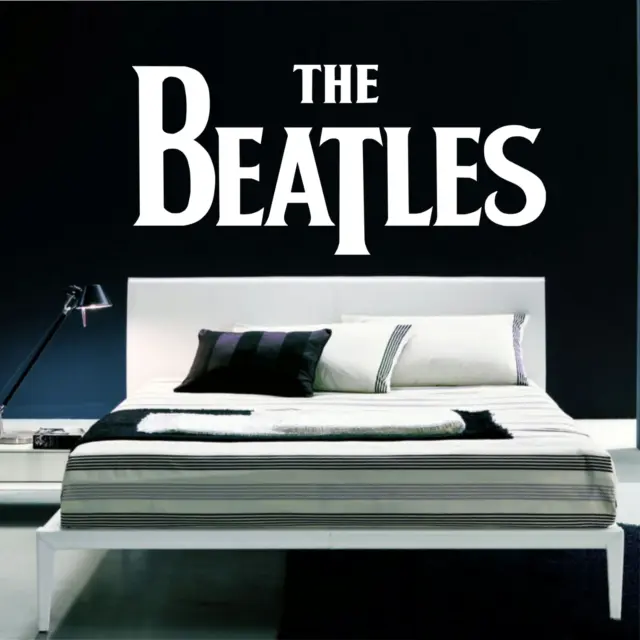 Grosses The Beatles Logo Wandaufkleber Transfer Memorabilia John Paul Ringo George 2