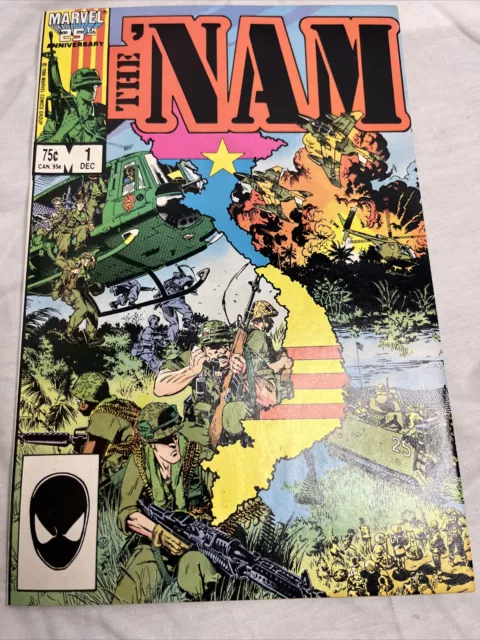 The NAM #1 Marvel Comics 1986 Vietnam War Vintage Comic Book NM+
