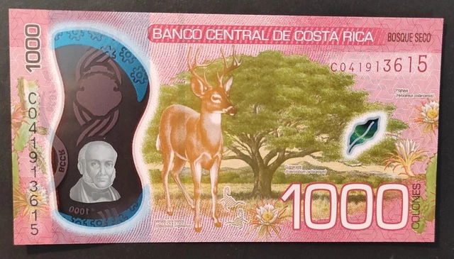 COSTA RICA 1000 Colones 2013 Polymer