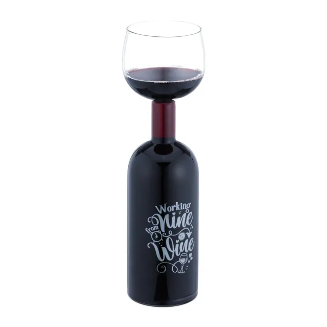 Copa de vino con botella de vidrio Botella vino 750 ml Decantador vino tinto