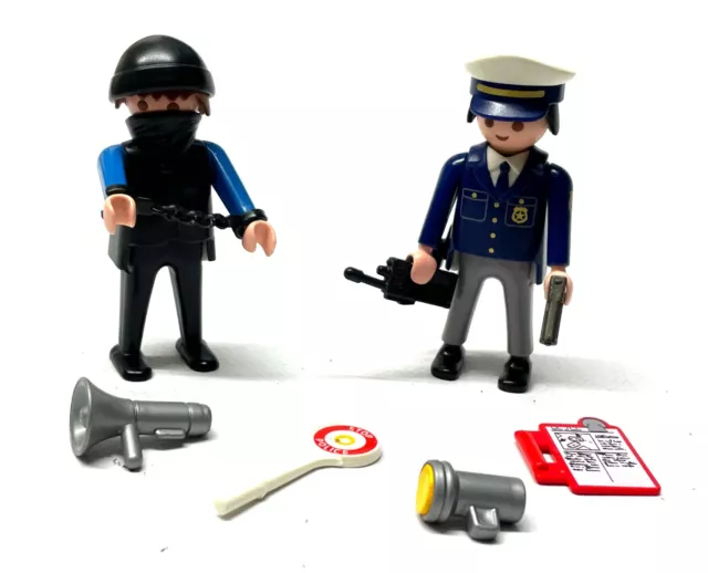 Playmobil Konvolut * Polizei * Polizist und Gauner / Dieb * mit Ausstattung