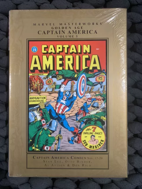 Golden Age Captain America 5 HC NEW Marvel Masterworks Graphic Novel Comic Book!