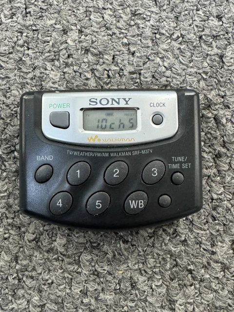 SONY SRF-M37V WEATHER AM/FM Radio Walkman - VGC (SRF-M37V/BC) £24.99 ...