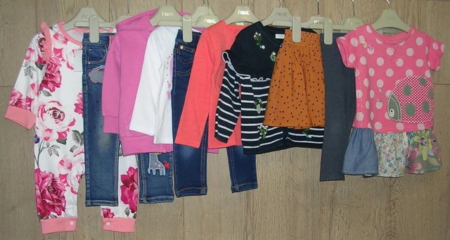 Pacchetto Principalmente NEXT Leggings Abito Top Jeans Cardigan Età 9-12 Mesi