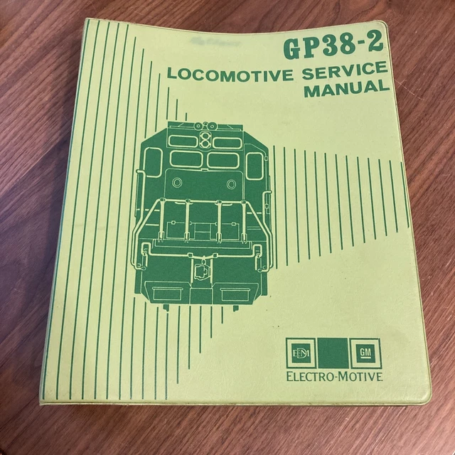 GM Electro-Motive GP38-2 Locomotive Service Manual Railroad 4th edition 1979 GM Electro-Motive GP38-2 Locomotive Service Manual Railroad 4th edition 1979