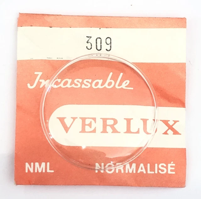 Verre De Montre Rond Incassable Verlux Diamètre 38,2 Mm - Neuf Sans étiquette, Norme Horlogerie