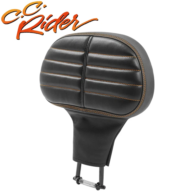C.C. RIDER Driver Backrest Pad Fit For Harley Touring Street Electra Glide