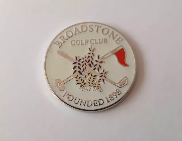 Logo Golf Ball Marker For Broadstone Golf Club, Dorset, Never Used