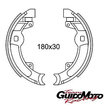 Gf0165 Ganasce Freno Posteriori D. 180 Innocenti Lambro Motocarro