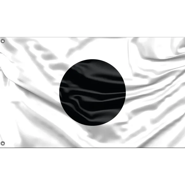 Black Japan Flag I Unique Design, 3x5Ft/90x150 cm, EU Made